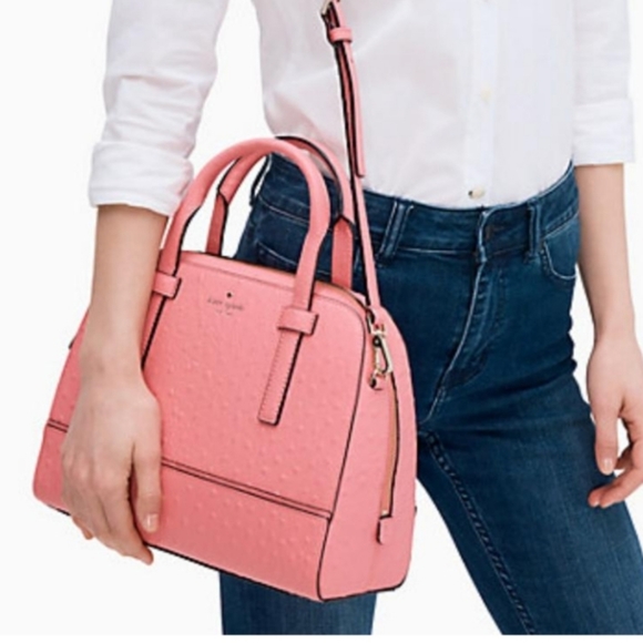 Kate Spade Riverside Street Ostrich Embossed Felix handbag - Picture 2 of 14